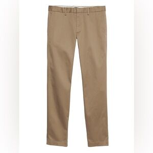 Banana Republic Rapid Movement Chino, EmersonStraight Fit, 35W 30L, Tan, Cotton